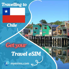 Load image into Gallery viewer, Chile Travel Data Roaming eSIM for Seamless Connectivity in Chile 4G