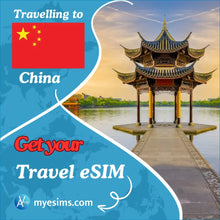 Load image into Gallery viewer, China eSIM Mainland (HK & Macao) Travel Data Roaming Connectivity 5G