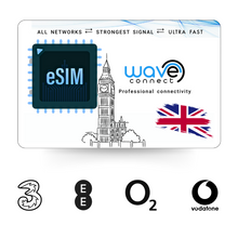Load image into Gallery viewer, UK Quad Network eSIM 6 GB / 12 Months
