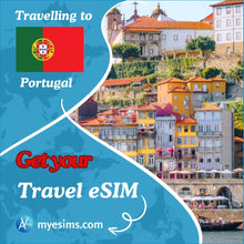 Load image into Gallery viewer, Portugal eSIM Travel Data Roaming eSIM Connectivity 5G