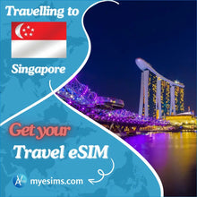 Load image into Gallery viewer, Singapore eSIM Travel Data Roaming eSIM Connectivity 5G