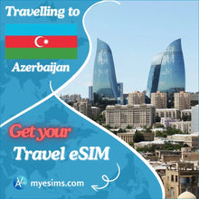 Load image into Gallery viewer, Azerbaijan eSIM Travel Data Roaming eSIM Connectivity 4G/5G
