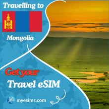Load image into Gallery viewer, Mongolia eSIM Travel Data Roaming eSIM Connectivity 4G
