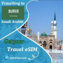 Load image into Gallery viewer, Saudi Arabia eSIM Travel Data Roaming eSIM Internet Connectivity 5G
