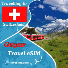 Load image into Gallery viewer, Switzerland eSIM Travel Data Roaming eSIM Internet Connection 5G
